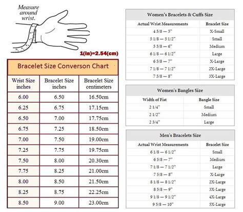 cartier bracelet sizing guide|printable bracelet size chart.